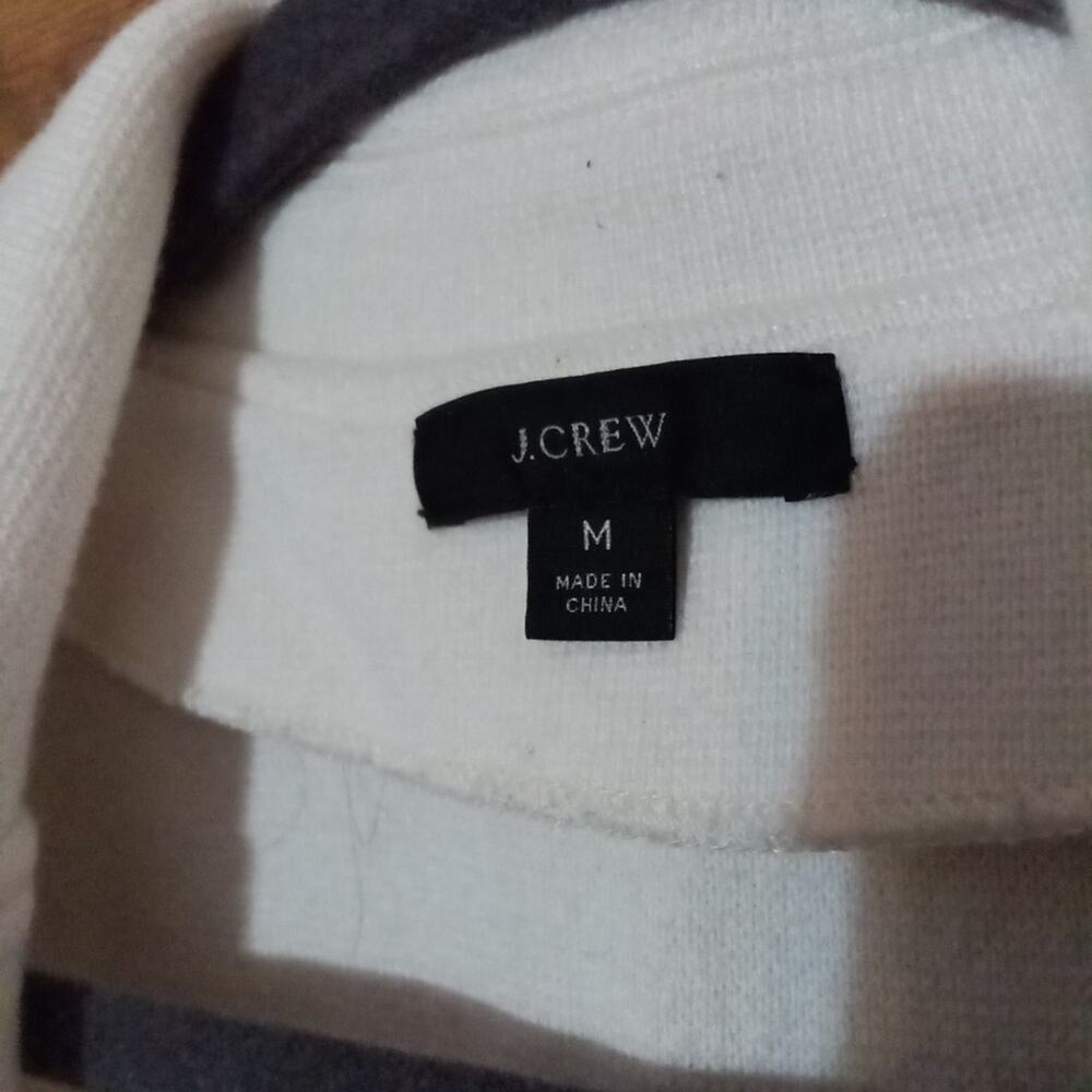 J.Crew Sophie Ivory Merino Wool Blend Open Blazer Cardigan Jacket Med. - Picture 5 of 6